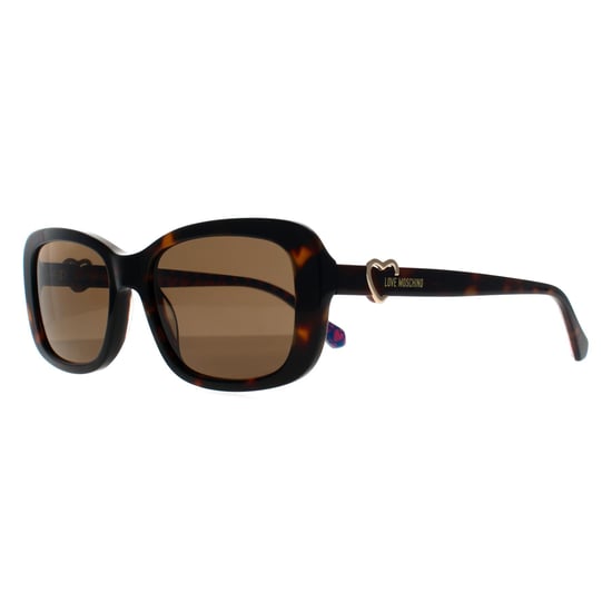 Love Moschino Rectangle Womens Havana Brown MOL060/S - Image 2