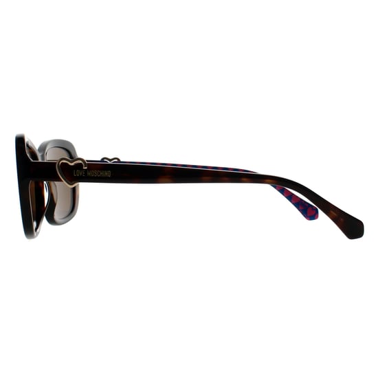 Love Moschino Rectangle Womens Havana Brown MOL060/S - Image 3