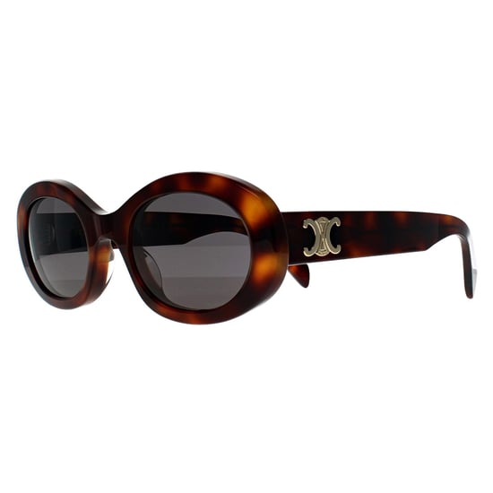 Celine Oval Womens Shiny Havana Grey CL40194U Triomphe - Image 2
