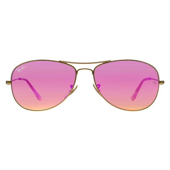 Ray-Ban Aviator Heren Goud Cyclamen Flash Zonnebril - Image 1