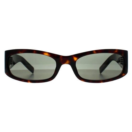 Saint Laurent Rechthoek Dames Donker Gespikkeld Havana Grijs SL M152 - Image 1