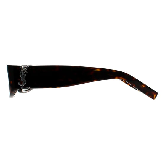 Saint Laurent Rechthoek Dames Donker Gespikkeld Havana Grijs SL M152 - Image 3