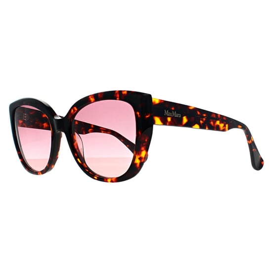 Max Mara Cat Eye Womens Rood Havana Bordeaux Kleurverloop MM0040 Logo 11 - Image 2