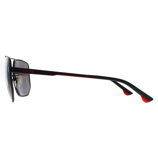 Police Aviator Heren Semi Mat Grijs Rook Spiegel SPLB36 Synth 1 - Image 3
