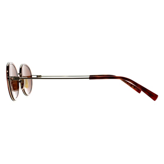 Gucci Oval Womens Havana Gold Brown GG1980S - Image 3