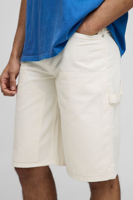 Relaxed Long Length Overdye Carpenter Shorts - Image 3