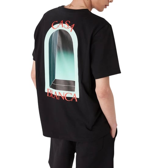 Casablanca L'arche Design Black T-shirt - Image 3