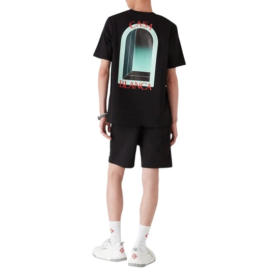 Casablanca L'arche Design Black T-shirt - Image 4