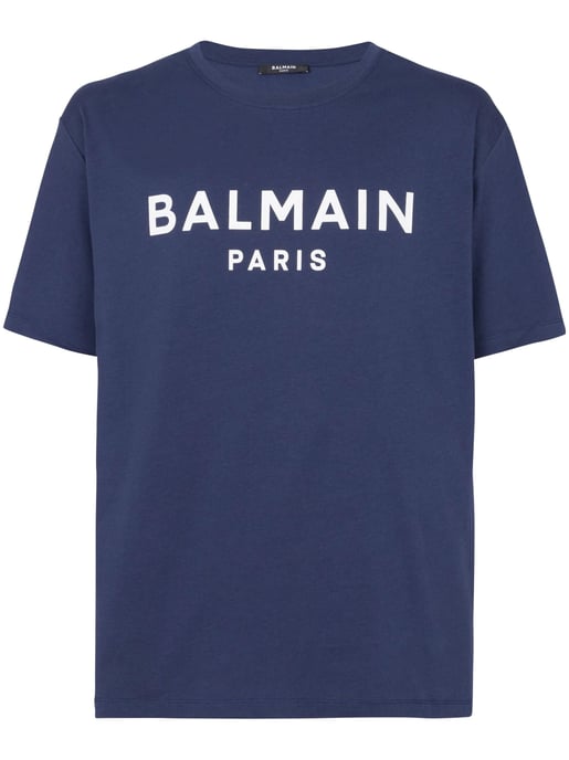 Logo Print T-Shirt in Navy - Image 4
