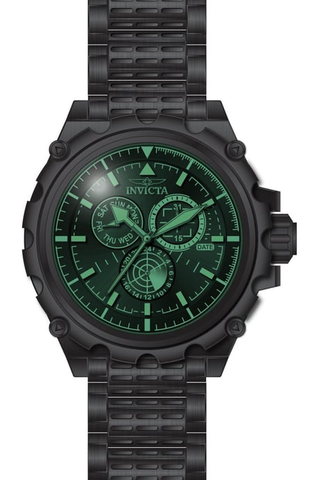 Invicta Coalition Forces 49202 Heren Horloge - Quartz Uurwerk - Roestvrij Staal met zwarte Wijzerplaat - 50mm - Image 1