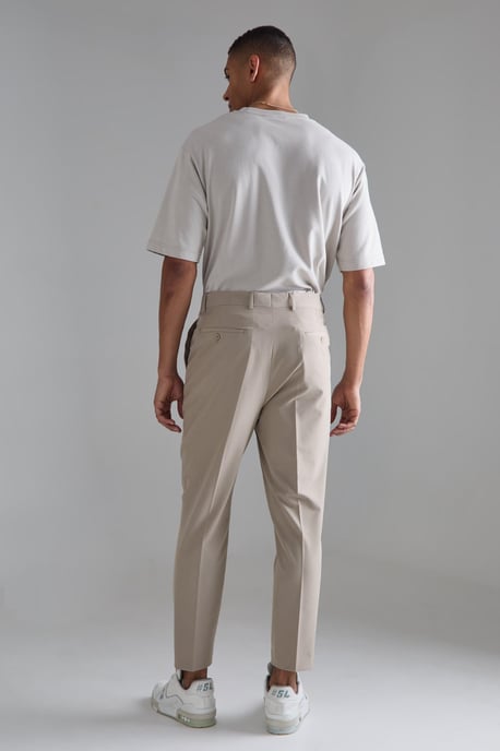High Rise 4 Way Stretch Tapered Trousers - Image 2