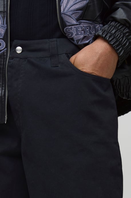 Baggy Washed Twill Shorts - Image 3