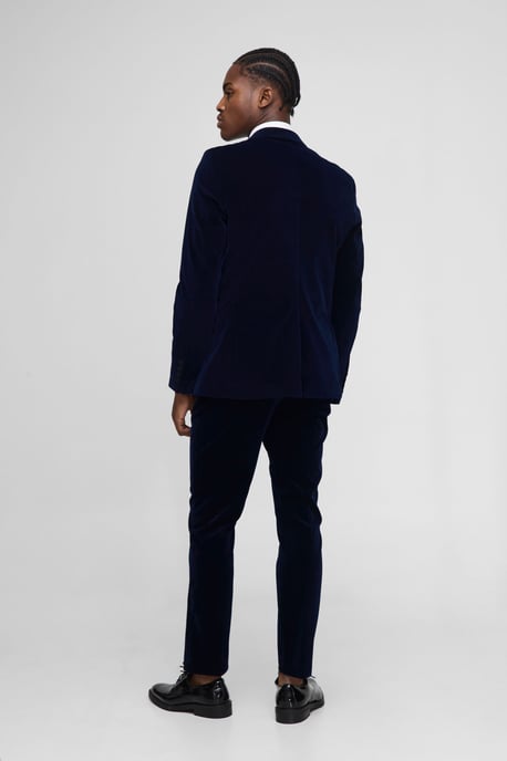 Slim Fit Ribbed Velour Trouser - Image 2