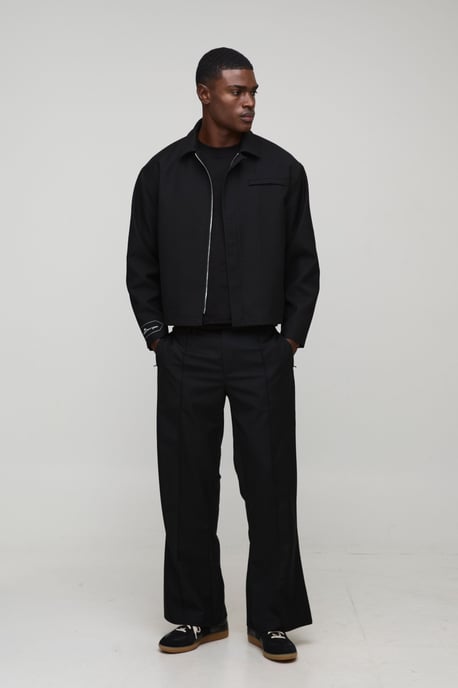 Flared Pintuck Smart Tailored Trousers - Image 4