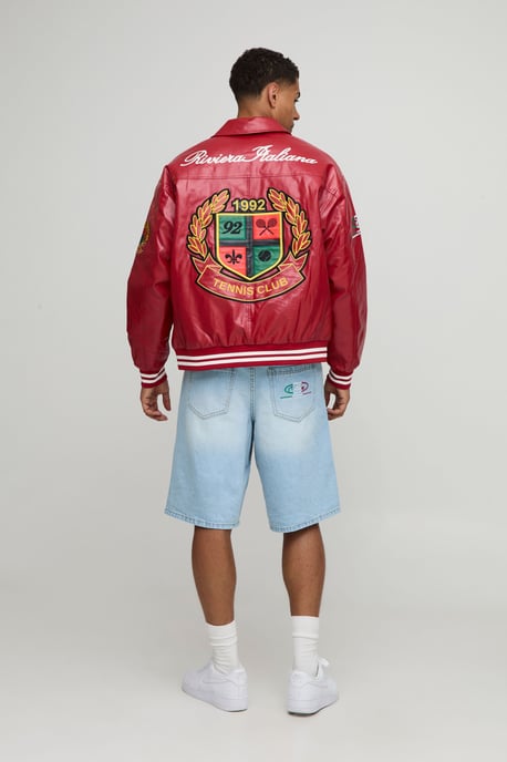 Regular Fit Panelled Embroidered Jorts - Image 2
