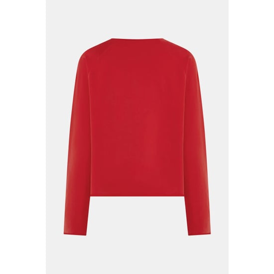 Penn & Ink S26f1830 330-01 penn en ink sweater print tomato white - Image 2