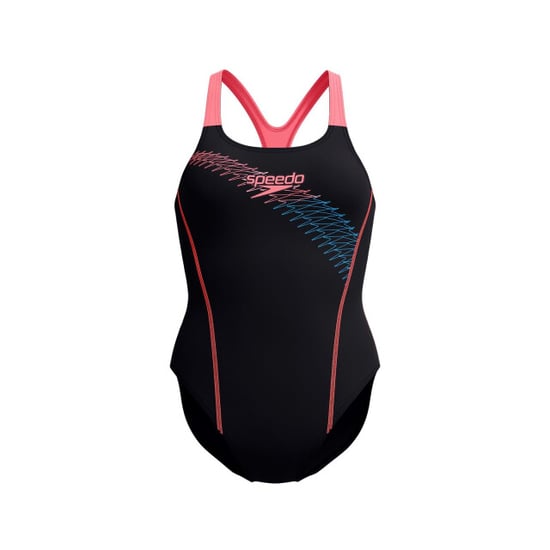 Speedo eco medley logo medalist 1p bla/ora wedstrijd badpak dames - - Image 4