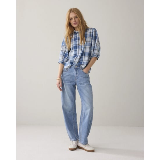 Summum 2s3405-12181 490 blouse indigo check indigo - Image 4