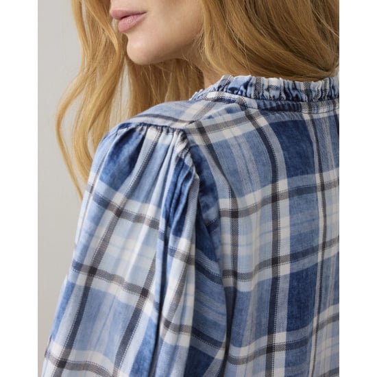 Summum 2s3405-12181 490 blouse indigo check indigo - Image 5