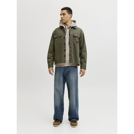Jack & Jones Jcofusion sweat badge hood zand - Image 3