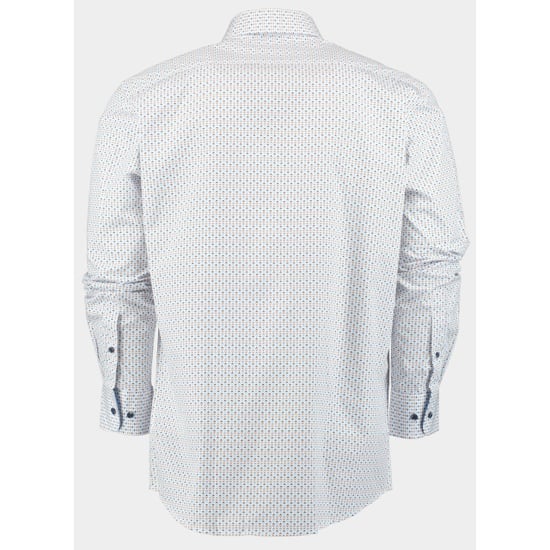 Bos Bright Blue R.b. boston casual hemd lange mouw regular fit cotton 427670/604 - Image 2