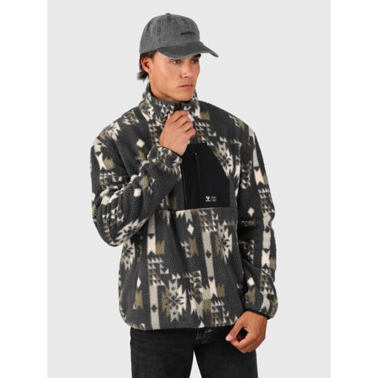 Brunotti kelstyn-print men fleece skipully met rits heren - - Image 2