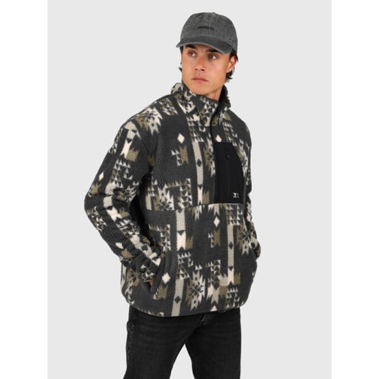 Brunotti kelstyn-print men fleece skipully met rits heren - - Image 5