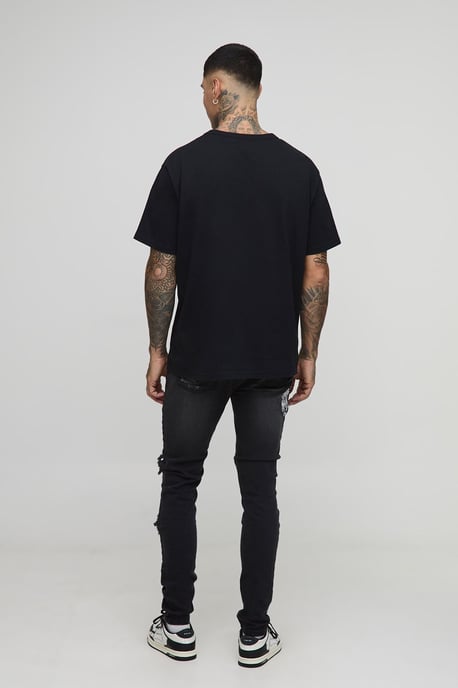 Tall Floral Embroidered Ripped Skinny Jeans - Image 2