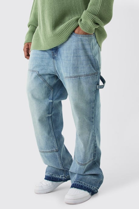 Plus Slim Rigid Flare Carpenter Jeans - Image 1