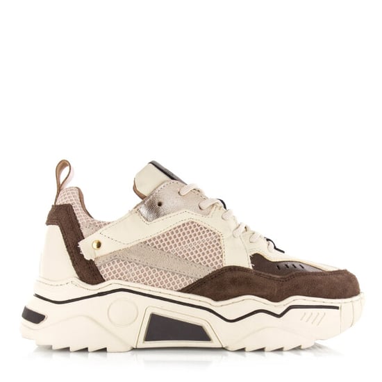 DWRS Label Dwrs pluto off white dark brown lage sneakers dames - Image 1