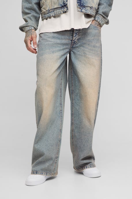 Tall Tinted Wash Baggy Jeans - Image 1