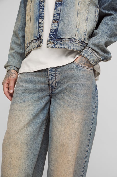 Tall Tinted Wash Baggy Jeans - Image 3