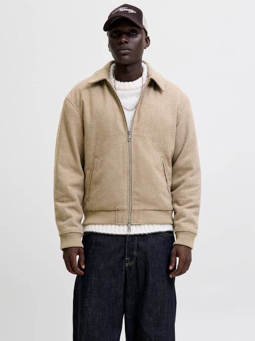 Jack & Jones Jas zomer Cover Bomber Beige - Image 2
