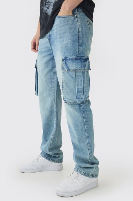 Tall Straight Rigid Cargo Jeans - Image 1