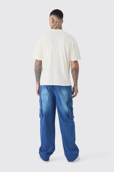 Tall Relaxed Rigid Cargo Jeans - Image 2