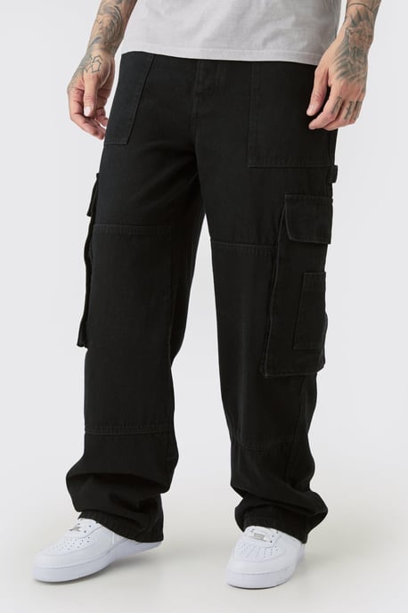 Tall Baggy Fit Cargo Jeans - Image 1