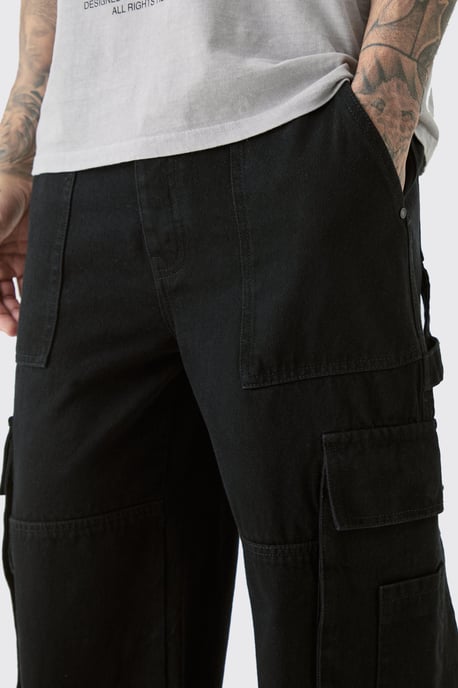 Tall Baggy Fit Cargo Jeans - Image 3