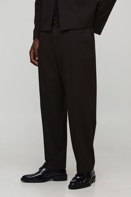 Relaxed Fit Seam Detailed Suit Trousers - Image 1