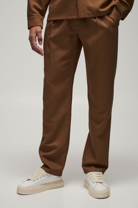 Straight Leg Twill Smart Trouser - Image 1