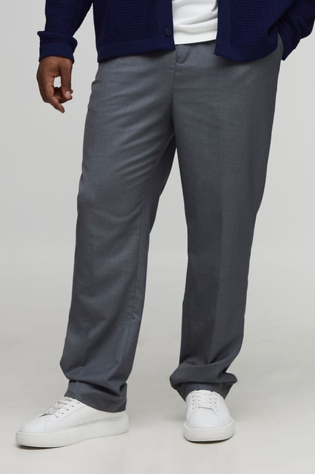 Plus Straight Fit Tailored Trousers - Image 1