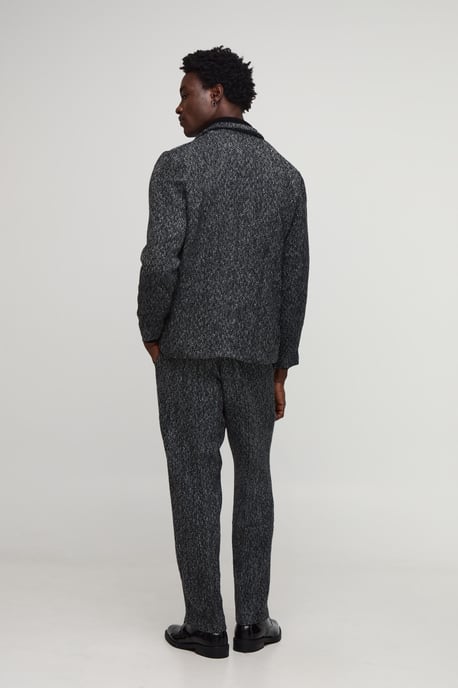 Relaxed Fit Boucle Tailored Trouser - Image 2
