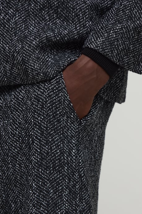 Relaxed Fit Boucle Tailored Trouser - Image 3
