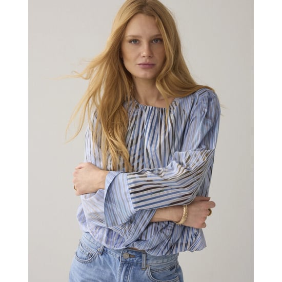 Summum 2s3450-12367 423 top flowers and stripes softblue - Image 1