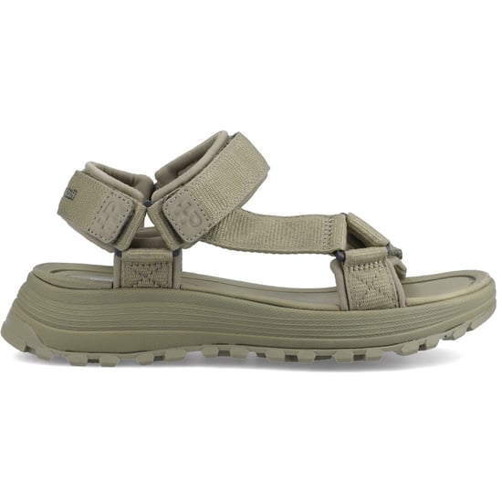 Hush Puppies Kendra Textile Women's Khaki Sandals - Image 1
