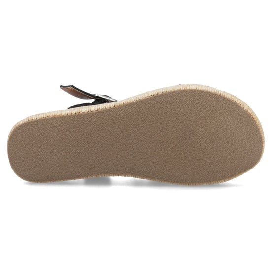 Hush Puppies Rosa Rafia Leather Women's Black Sandals - Image 3