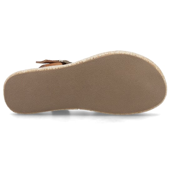 Hush Puppies Rosa Rafia Läder Kvinnor Tan Sandaler - Image 3