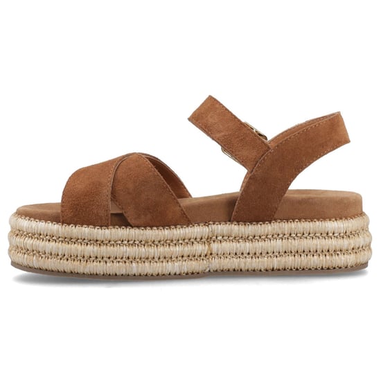 Hush Puppies Rosa Rafia Läder Kvinnor Tan Sandaler - Image 4
