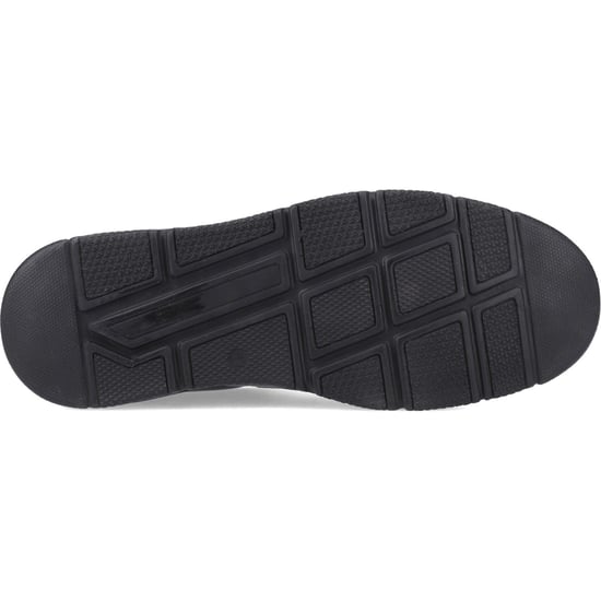 Hush Puppies Forde Klitteband Leren Heren Zwarte Instappers - Image 3