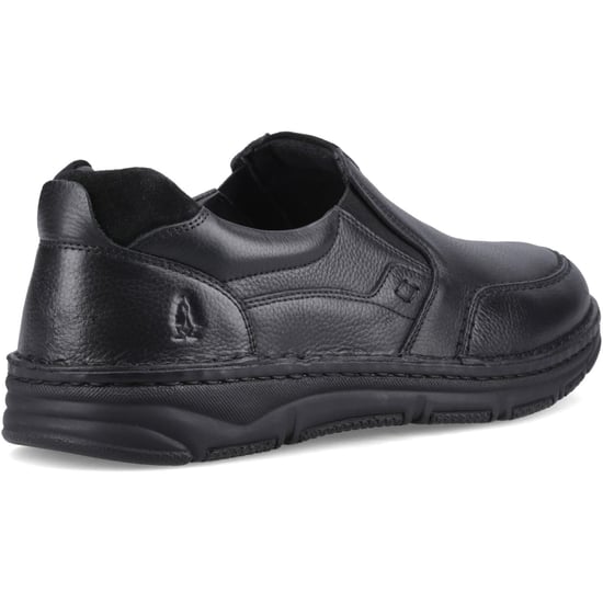 Hush Puppies Franco Slip on Leather Men's Black Loafers - Image 2