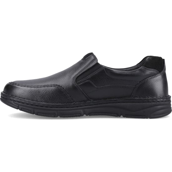 Hush Puppies Franco Slip on Leather Men's Black Loafers - Image 4